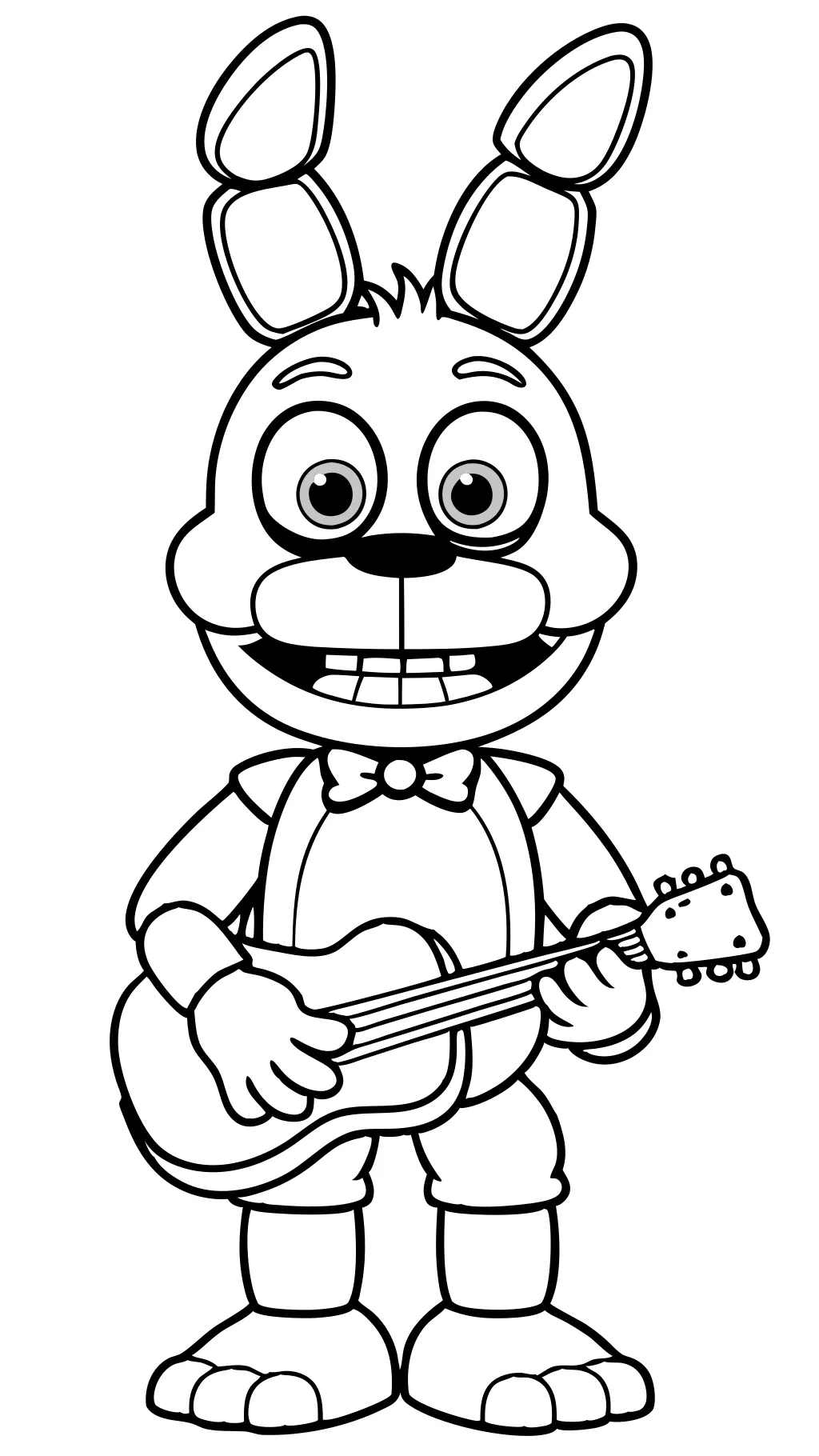 Cinco noches en las páginas para colorear de Freddy Bonnie